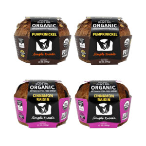 (2)Pumpkinickel,(2)Cinnamon Raisin